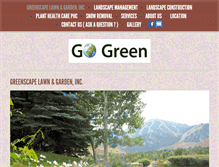 Tablet Screenshot of greenscapelawn.net